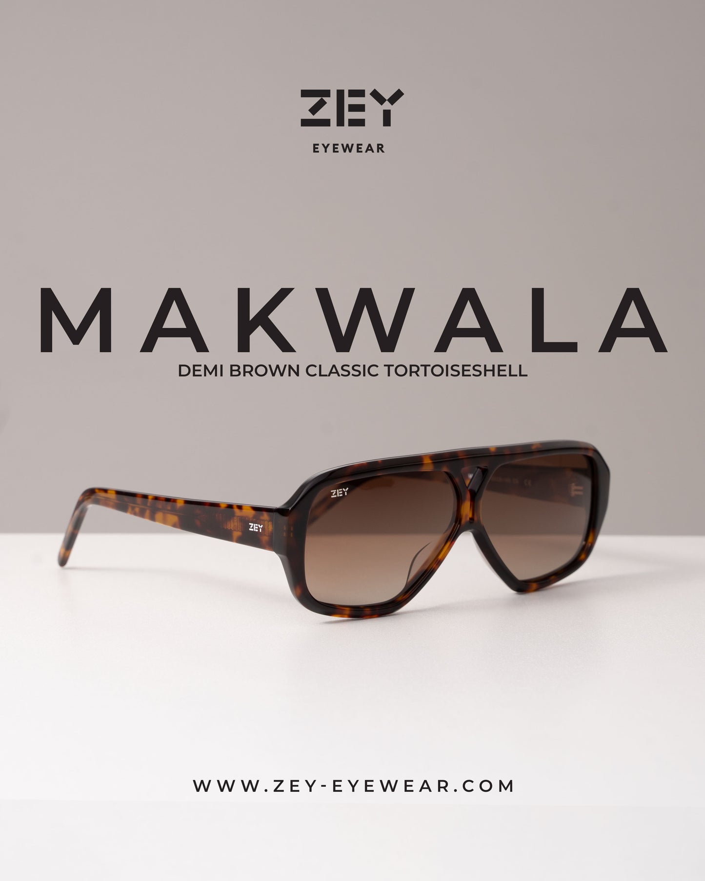 MAKWALA / DEMI BROWN CLASSIC TORTOISESHELL